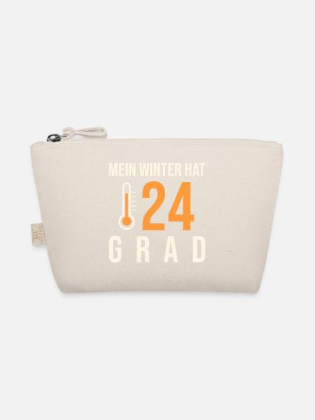 Mein Winter hat 24 Grad - Bio-Täschchen - Natur
