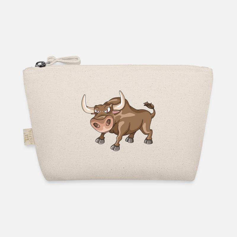 Illustration de dessin animé mignon taureau Trousse biologique