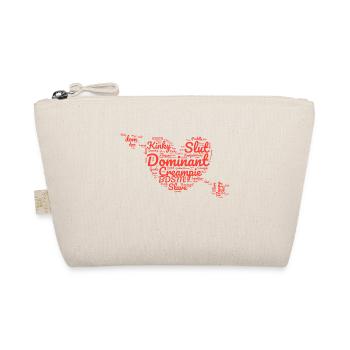 BDSM DOMINAT WOLKE CLOUD heart idea - Organic Pouch - nature - Front