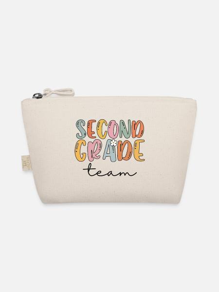 Team Second Grade 2nd Grade School Lehrer Geschenk - Bio-Täschchen - Natur - Vorne