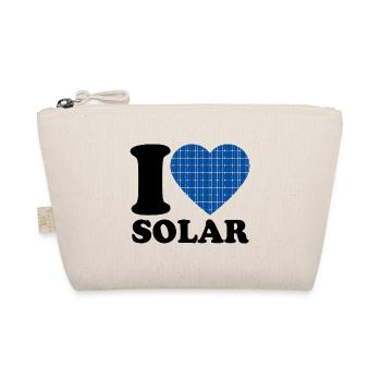 J’aime l’énergie solaire - Cœur - Énergie renouvelable - Trousse biologique - nature - Devant