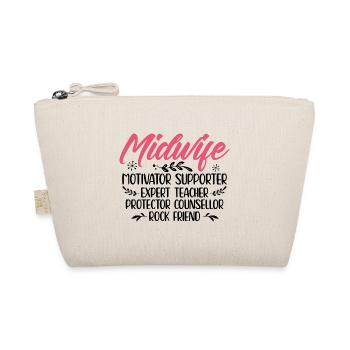 Midwives Gift Ideas Midwife Obstetrician Doula - Organic Pouch - nature - Front