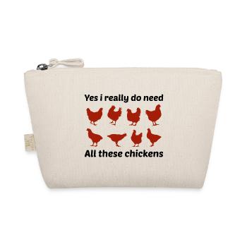 Chicken Lover Poultry Farmer Farming Farm Funny - Organic Pouch - nature - Front