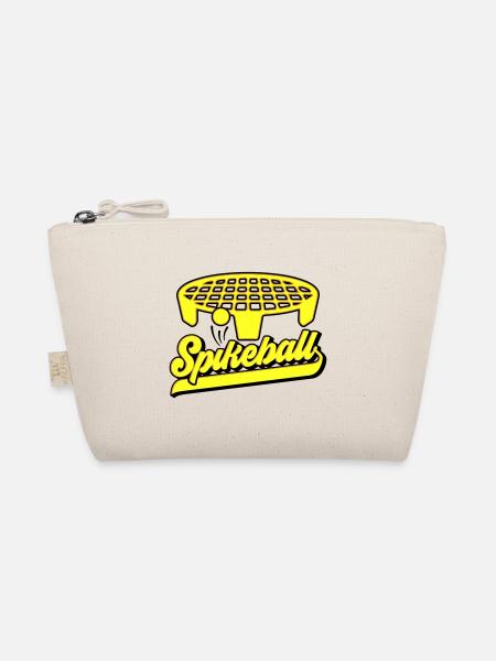 Farben änderbar | Roundnet Spikeball Fun - Bio-Täschchen - Natur - Vorne