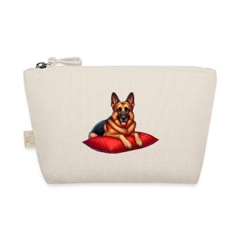 German Shepherd Cartoon - Organic Pouch - nature - Front