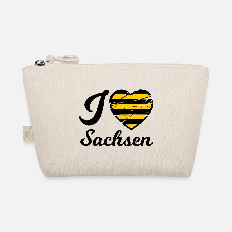 Ich liebe Sachsen - Bio-Täschchen - Natur