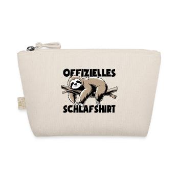 Faultier Offizielles Schlafshirt Pyjama - Bio-Täschchen - Natur - Vorne