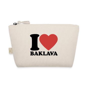I Love Baklava - Dessert - Saying - Organic Pouch - nature - Front
