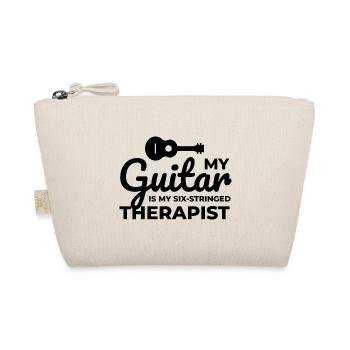 Six-Stringed Therapy: Celebrating the Guitar - Organic Pouch - nature - Front