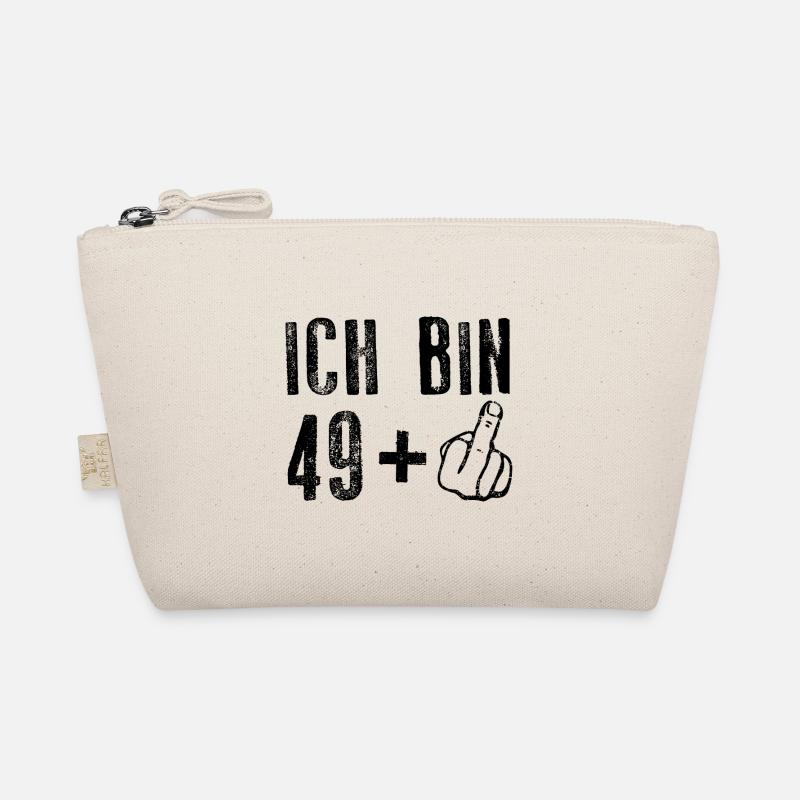 50. Geburtstag Ich Bin 49+ - Bio-Täschchen - Natur