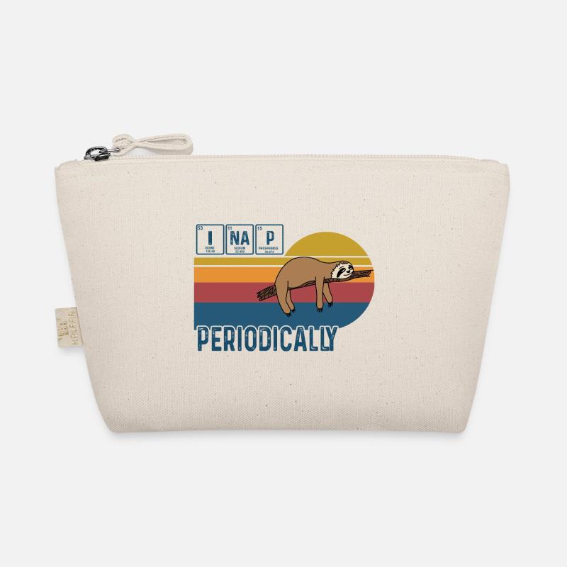 I Nap Periodically Vintage Funny Science Sloth Organic Pouch