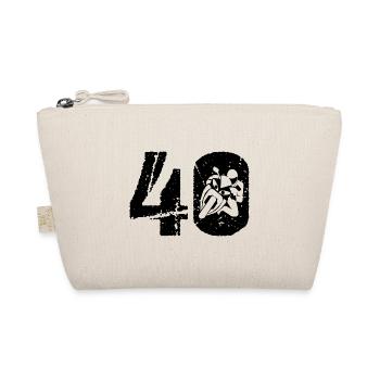 Motorcycle 40 Motorcyclist Moto - Organic Pouch - nature - Front