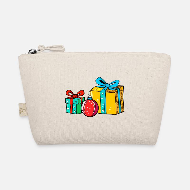 Weihnachtsgeschenkkugeln und -boxen Bio-Täschchen