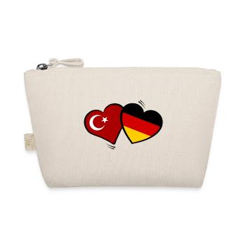 Turks German Hearts - Organic Pouch - nature - Front
