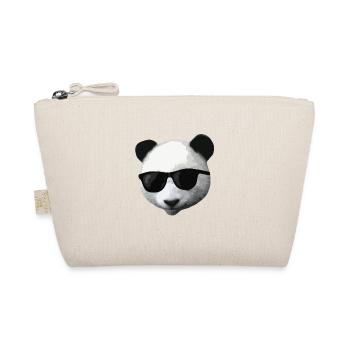 Panda panda bear animal cool sunglasses - Organic Pouch - nature - Front