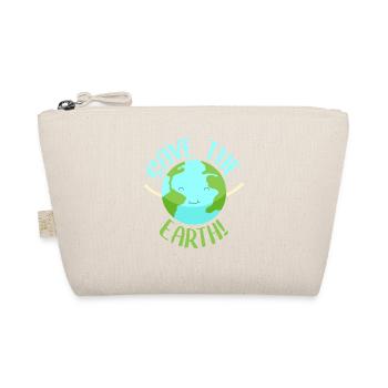 Earth climate protection climate change saying - Organic Pouch - nature - Front