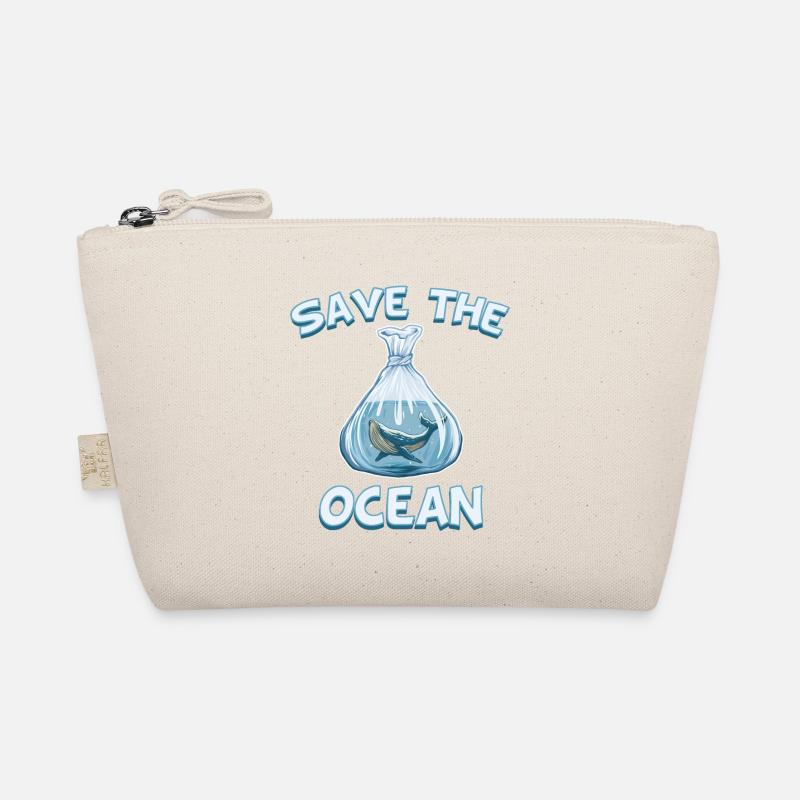 Save the Ocean Umweltschutz Wale - Bio-Täschchen - Natur
