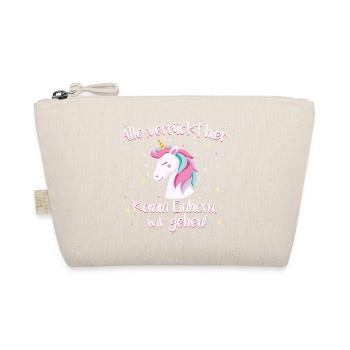 Einhorn Einhörner Mädchen Spruch Kinder Geschenk - Bio-Täschchen - Natur - Vorne