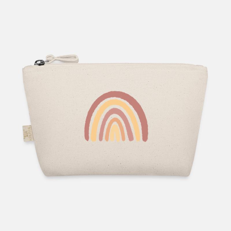Boho rainbow - Organic Pouch - nature