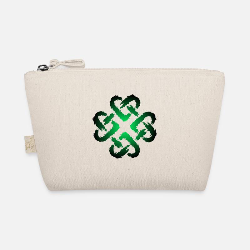 Celtic knot heart infinity symbol endless Organic Pouch
