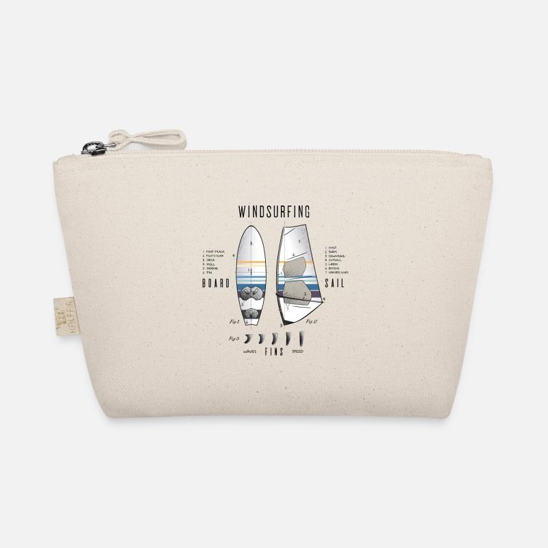 Windsurfausrüstung mit Flossen Bio-Täschchen