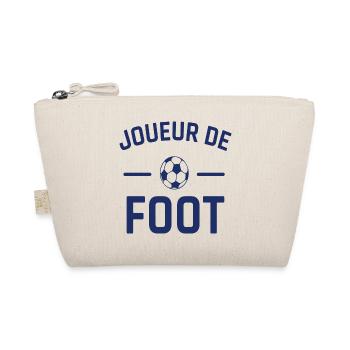 Joueur de foot humour football cadeau footballeur - Trousse biologique - nature - Devant