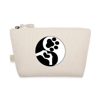 Yin Yang Mensch/Tiere - Bio-Täschchen - Natur - Vorne