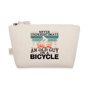 Never Underestimate An Old Man On A Bicycle Men - Organic Pouch - nature - Front