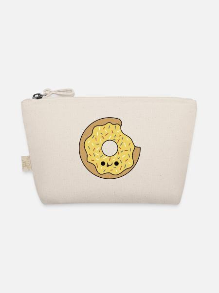 Cute Kawaii Lemon Donut - Organic Pouch - nature - Front