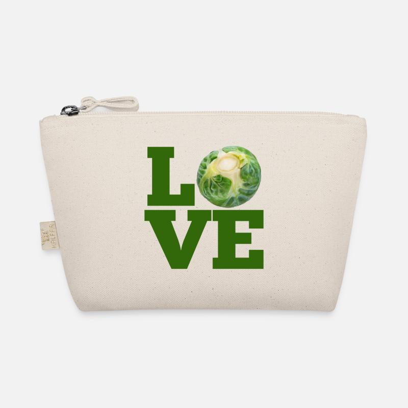 LOVE ROSENKOHL - LOVE BRUSSEL SPROUTS - Bio-Täschchen - Natur