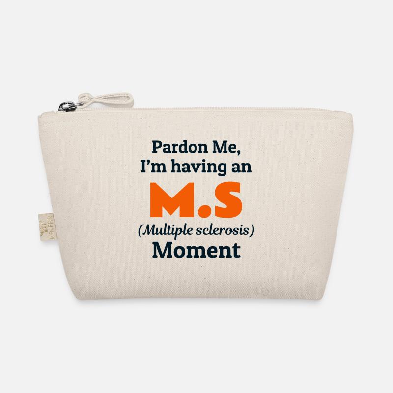 Multiple Sclerosis Awareness Month MS Orange Funny Organic Pouch