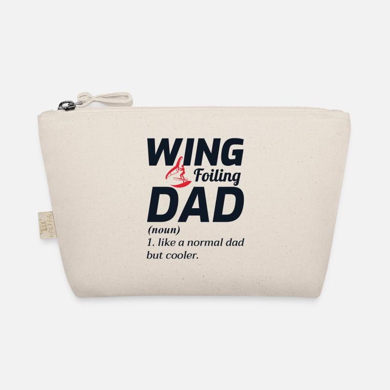Wing Foiling Hydrofoil Surfing Dad Fathers Day Organic Pouch