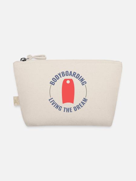 Bodyboarding Bodyboarder Surfing Sea Water Sport - Organic Pouch - nature - Front