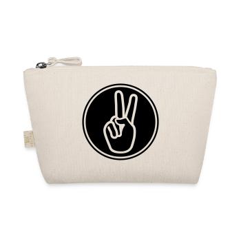 Hand Peace - Bio-Täschchen - Natur - Vorne