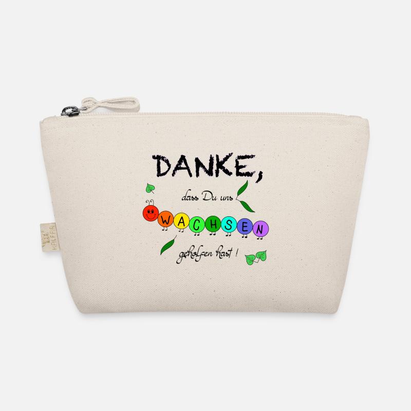 Danke, dass Du uns wachsen geholfen hast! Raupe - Bio-Täschchen - Natur