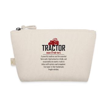 Tractor Definition Farm Farmer Farming Agriculture - Organic Pouch - nature - Front