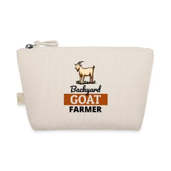 Backyard Goat Farmer Animal Farming Farm Funny - Organic Pouch - nature - Front