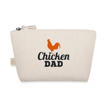 Chicken Dad Daddy Poultry Farmer Farm Fathers day - Organic Pouch - nature - Front