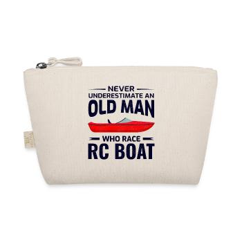 Rc Boat Racing Papa Motorboot Opa Vatertag - Bio-Täschchen - Natur - Vorne