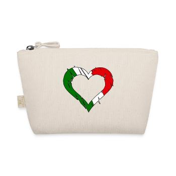A heart for Italians - Organic Pouch - nature - Front