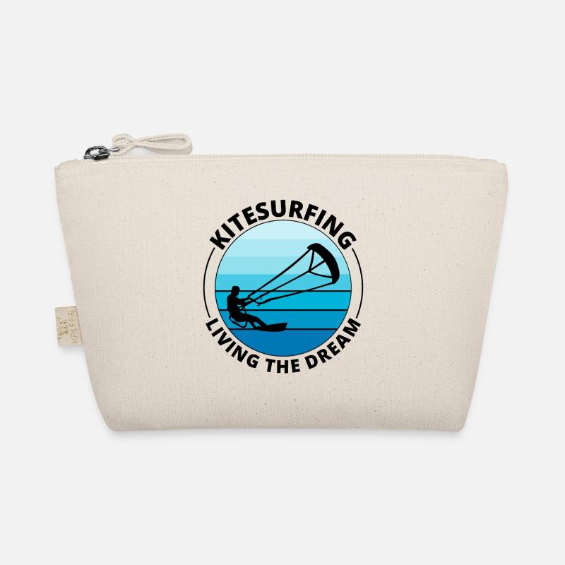 Kitesurfen Kitesurfen Kiteboarding Kiteboarder - Bio-Täschchen - Natur