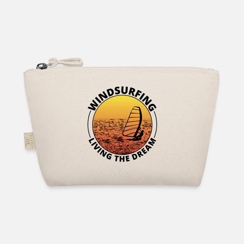 Windsurfing Windsurf Windsurfer Vintage Retro Organic Pouch