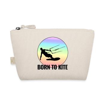 Kitesurfing Kitesurf Kiteboarding Kiteboarder - Organic Pouch - nature - Front