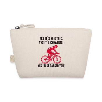 E-Bike Electric Bicycle Bike Cycling Biker Mtb - Organic Pouch - nature - Front