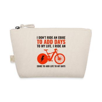 E-Bike Electric Bicycle Bike Cycling Biker Mtb - Organic Pouch - nature - Front