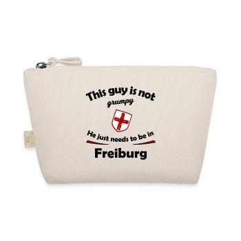 Ich muss nach Freiburg - Bio-Täschchen - Natur - Vorne
