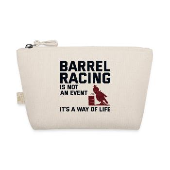 Barrel Racer Racing Reiten Reiten Rennen Rodeo - Bio-Täschchen - Natur - Vorne