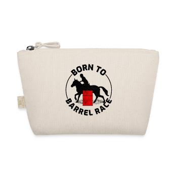 Barrel Racer Reiten Racing Rodeo Lustig - Bio-Täschchen - Natur - Vorne
