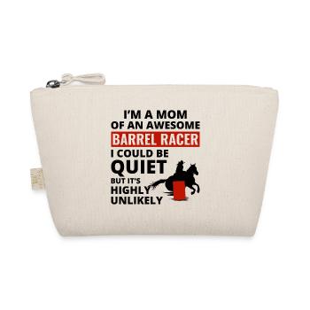 Barrel Racer Racing Horse Riding Mama Mütter Tag - Bio-Täschchen - Natur - Vorne