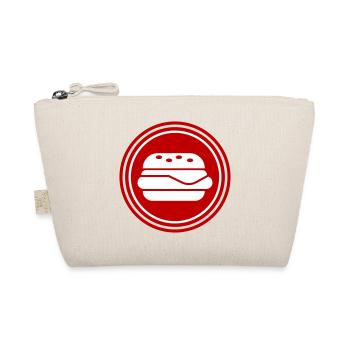 Burger Icon Silhouette - Bio-Täschchen - Natur - Vorne